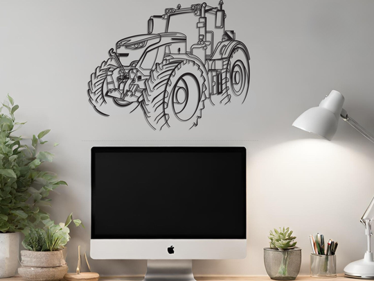 939 Vario Profi 21-25, Detailed Silhouette Metal Wall Art
