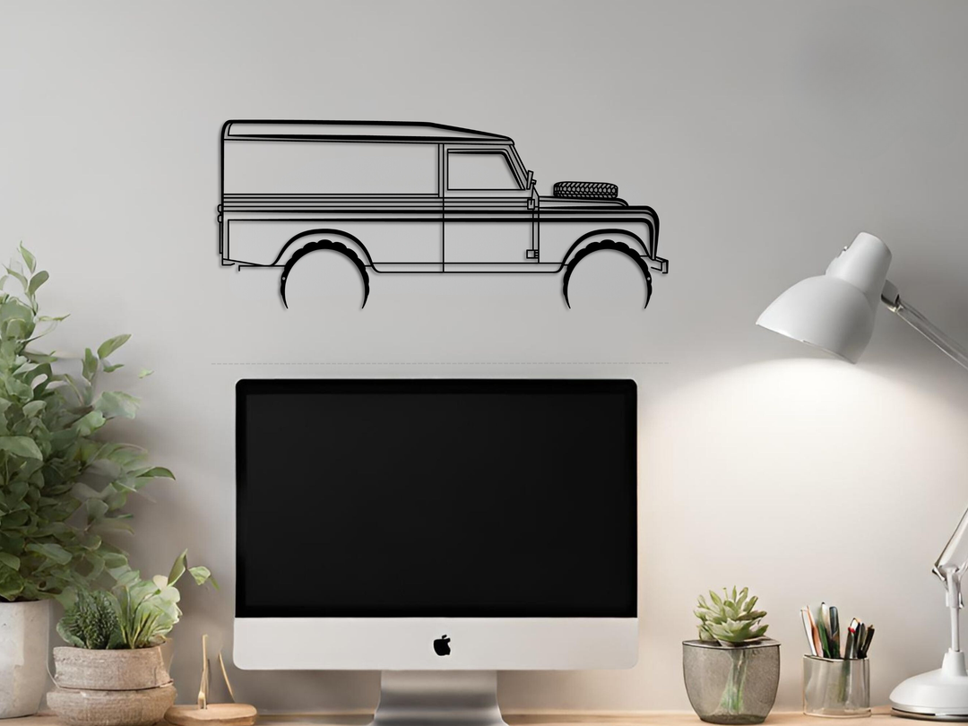 109 series 3, Detailed Silhouette Metal Wall Art