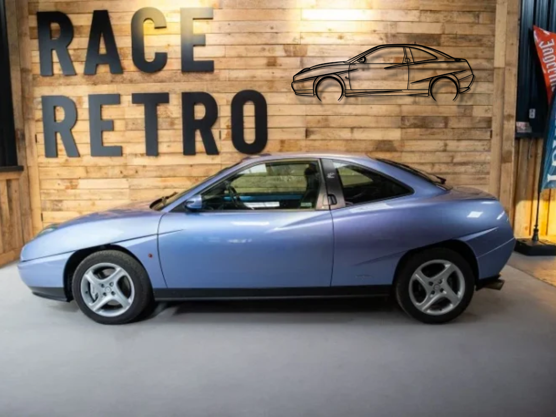 Coupe 20v Turbo, Detailed Silhouette Metal Wall Art