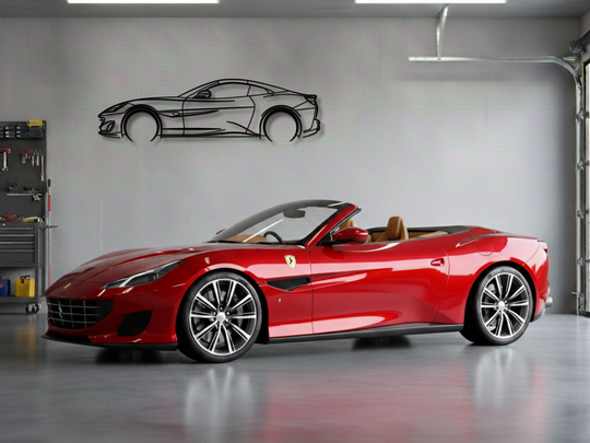 Portafino, Detailed Silhouette Metal Wall Art