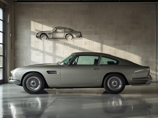 DB5, Detailed Silhouette Metal Wall Art