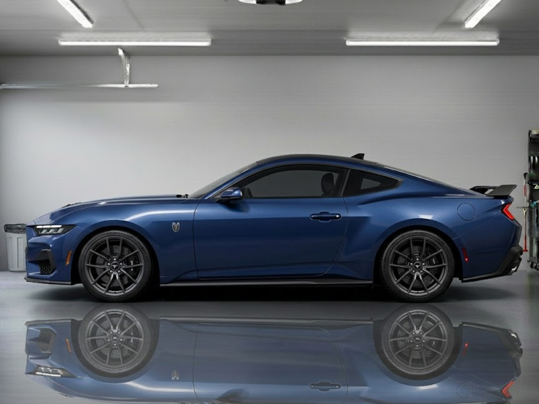 Mustang Dark Horse 2024, Detailed Silhouette Metal Wall Art