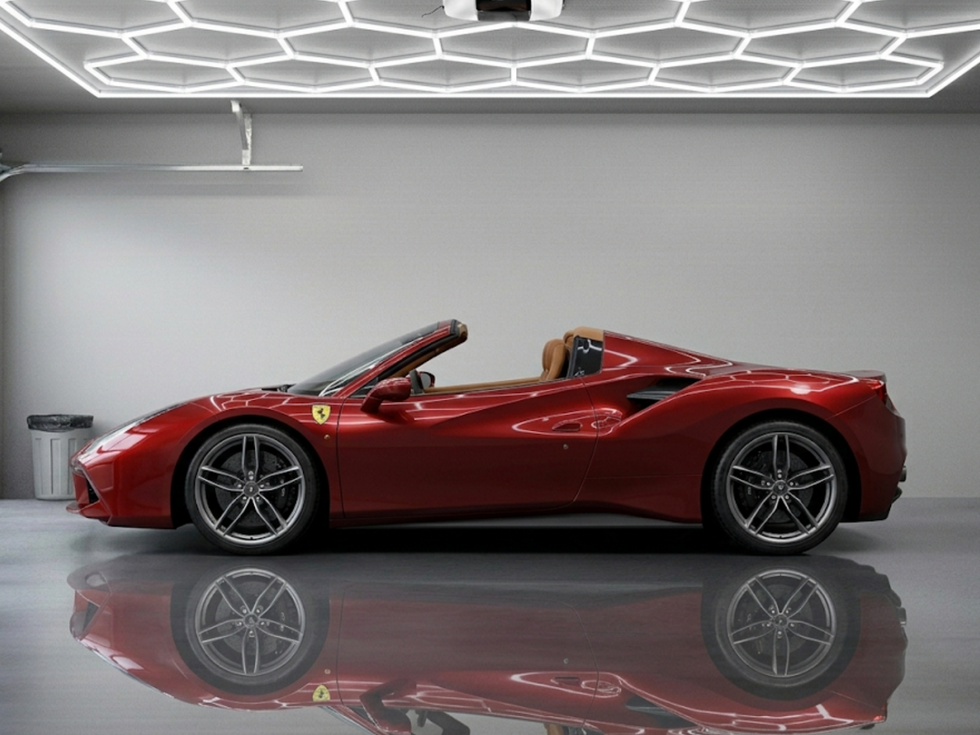 488 Spider, Detailed Silhouette Metal Wall Art