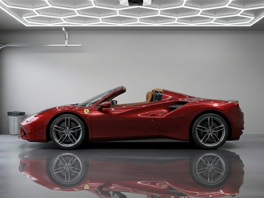 488 Spider, Detailed Silhouette Metal Wall Art