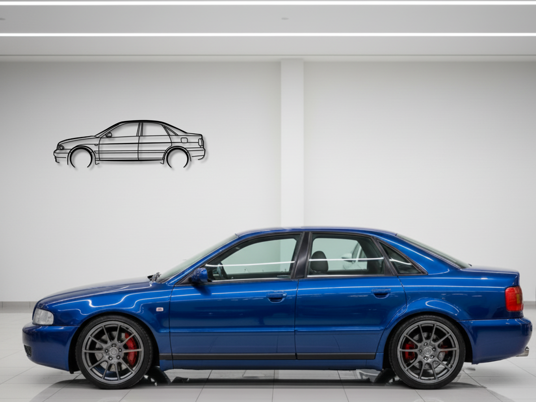 S4 B5 Saloon, Detailed Silhouette Metal Wall Art