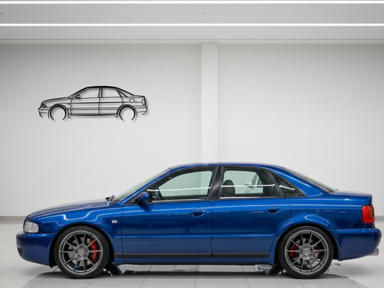 S4 B5 Saloon, Detailed Silhouette Metal Wall Art