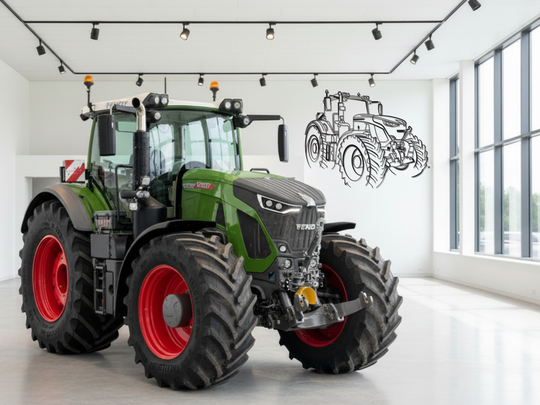 939 Vario Profi 21-25, Detailed Silhouette Metal Wall Art