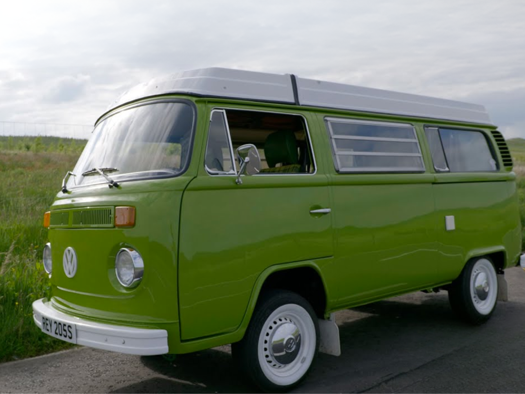 T2 Camper Van , Detailed Silhouette Metal Wall Art