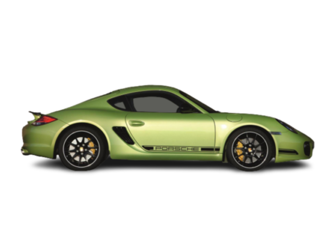 718 Cayman R , Detailed Silhouette Metal Wall Art