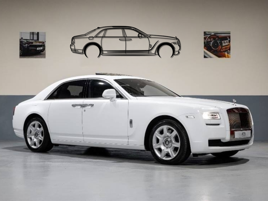 Ghost, Detailed Silhouette Metal Wall Art