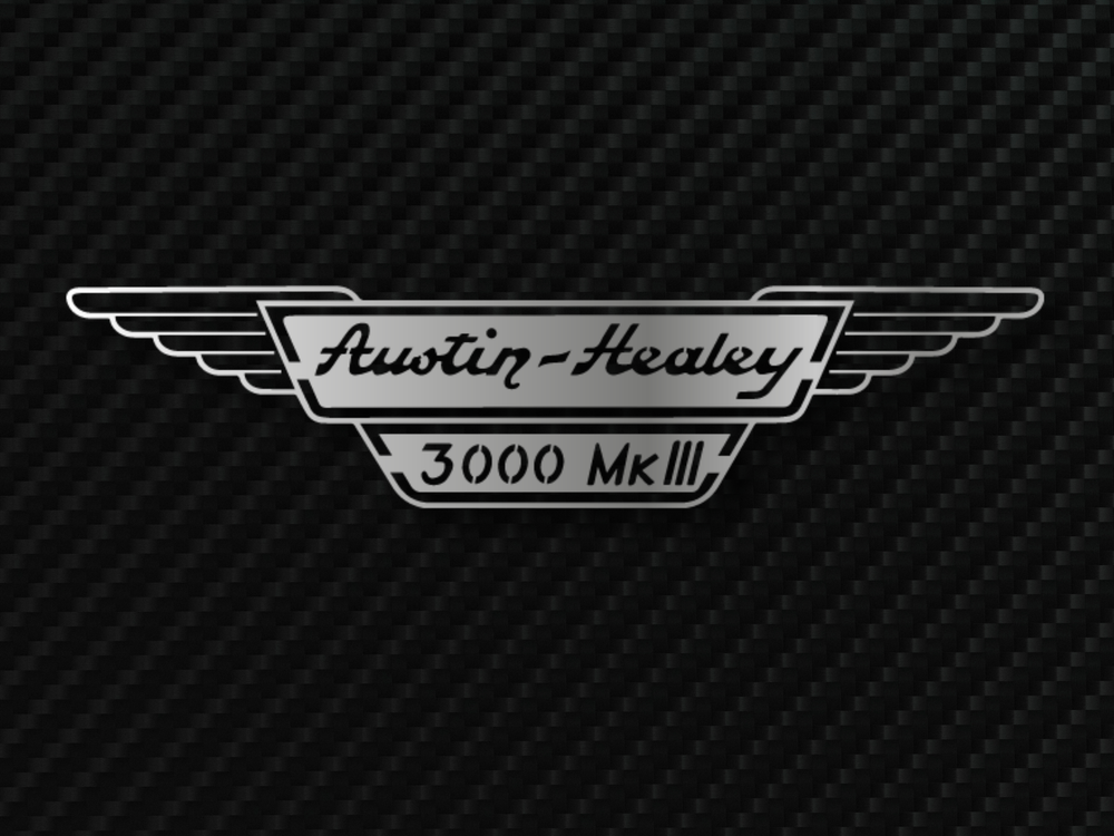 AUSTIN HEALEY 3000 MK3 Metal Stainless Steel Sign Wall Art