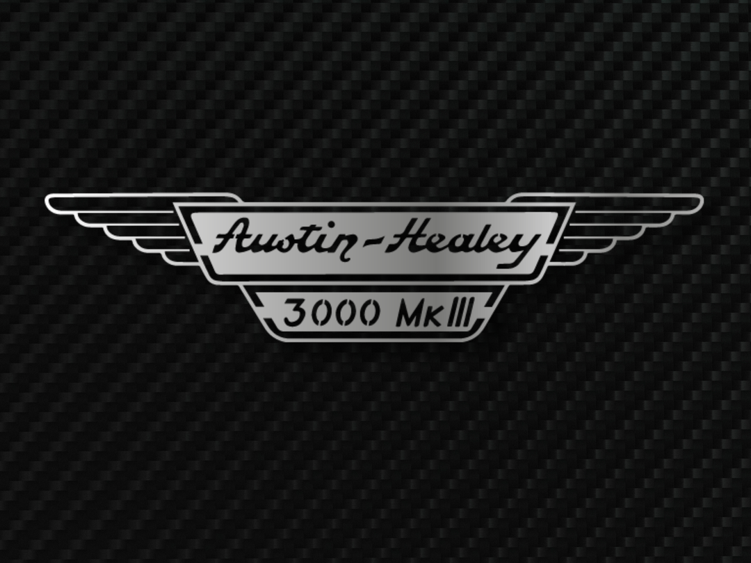 AUSTIN HEALEY 3000 MK3 Metal Stainless Steel Sign Wall Art