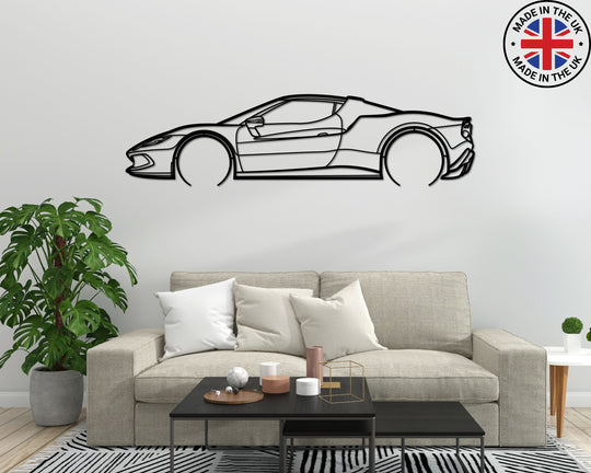 FERRARI 296 GTB Metal car silhouette wall art, Buy, Order, Car wall art uk, above couch