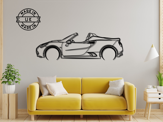 4C Spider, Detailed Silhouette Metal Wall Art