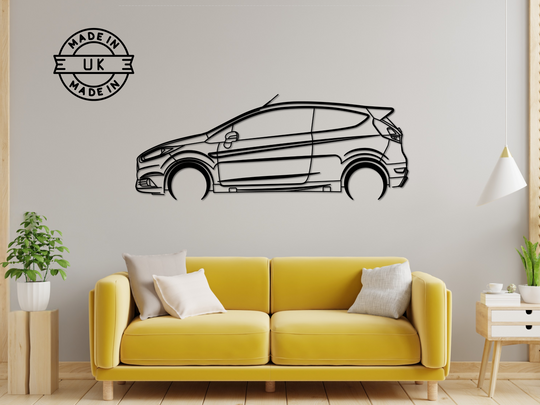 Fiesta ST (2013-2018), Silhouette Metal Wall Art