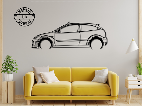 Focus RS 2003 , Detailed Silhouette Metal Wall Art