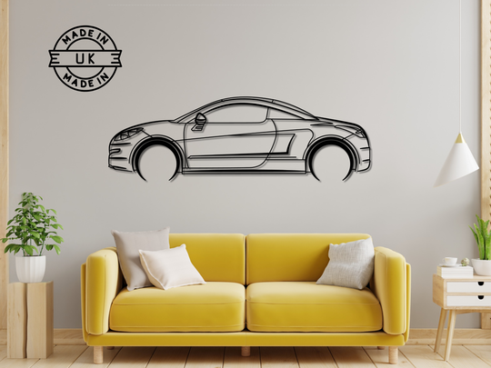 RCZ , Detailed Silhouette Metal Wall Art