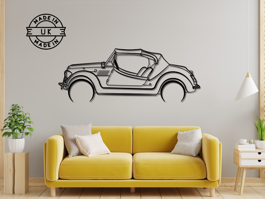500 Gamine, Detailed Silhouette Metal Wall Art