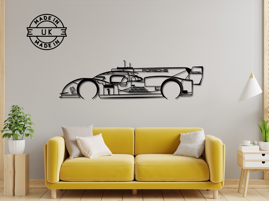 919 Evo, Detailed Silhouette Metal Wall Art