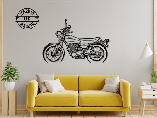 SR 500, Detailed Silhouette Metal Wall Art