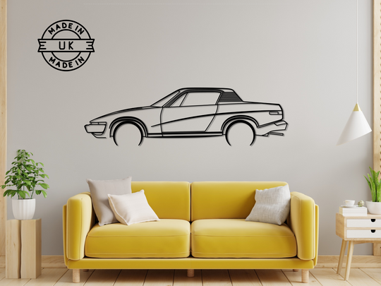 TR7, Detailed Silhouette Metal Wall Art