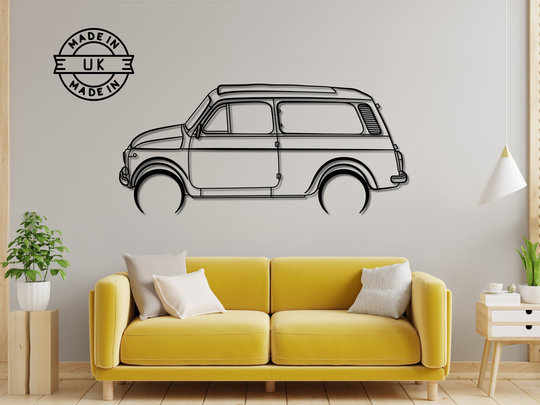 500 Familiare, Detailed Silhouette Metal Wall Art