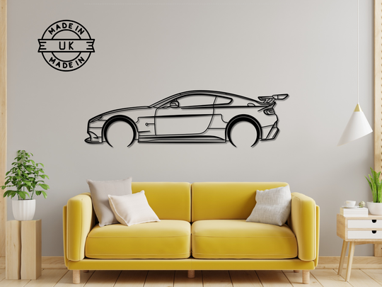 Vantage GT8, Detailed Silhouette Metal Wall Art