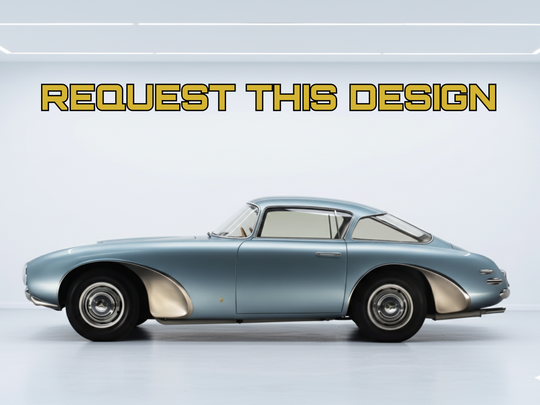 1500 Biposto - Your Custom Request, Detailed Car Silhouette Metal Wall Art