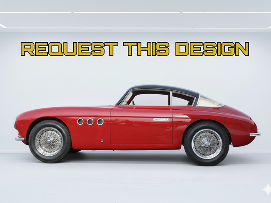 205A Berlinetta - Your Custom Request, Detailed Car Silhouette Metal Wall Art