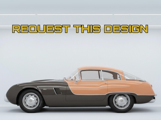 209A Boano Coupe - Your Custom Request, Detailed Car Silhouette Metal Wall Art