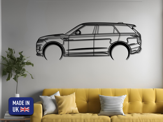 Range Rover Sport 2023-2025 L461, Detailed Silhouette Metal Wall Art