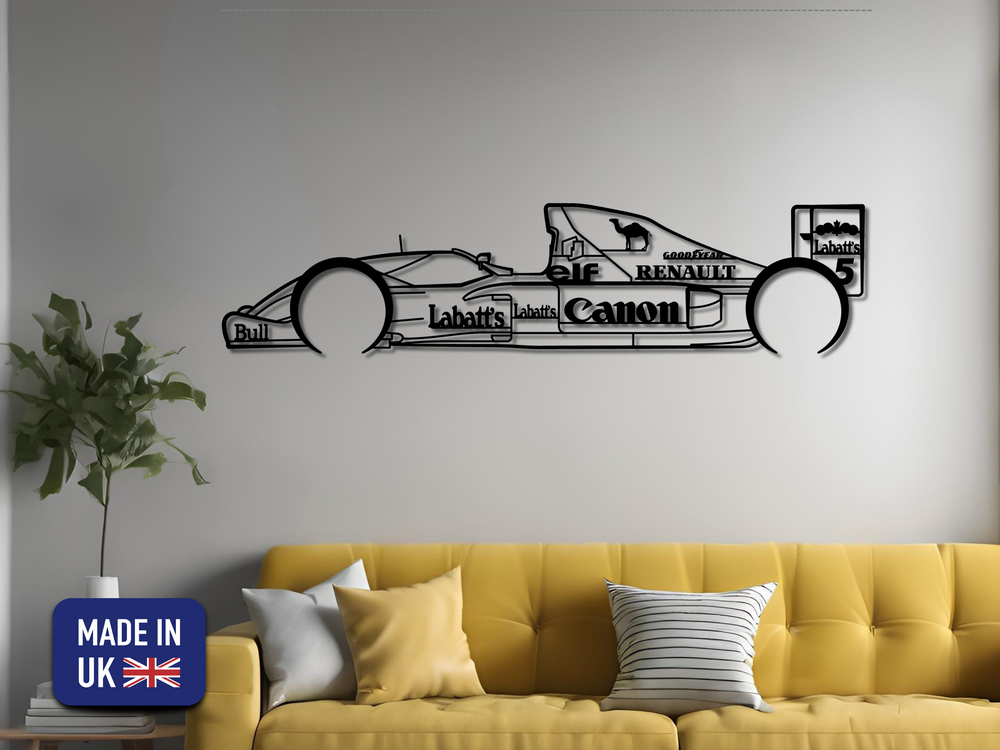 FW14B, Detailed F1 Silhouette Metal Wall Art