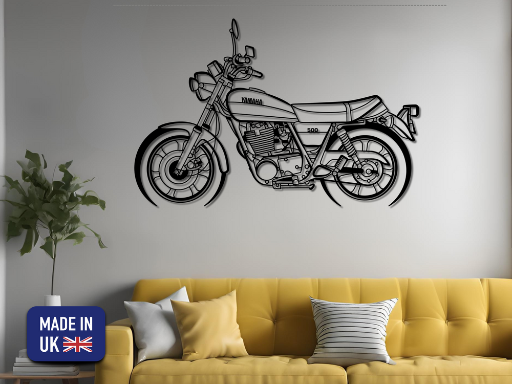 SR 500, Detailed Silhouette Metal Wall Art