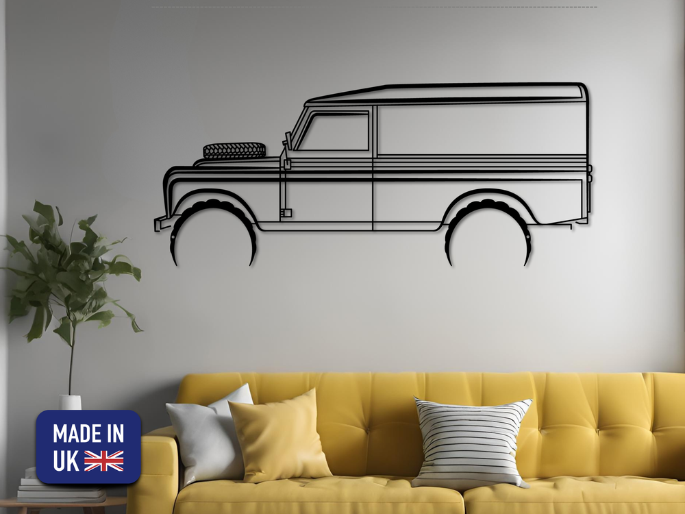109 series 3, Detailed Silhouette Metal Wall Art
