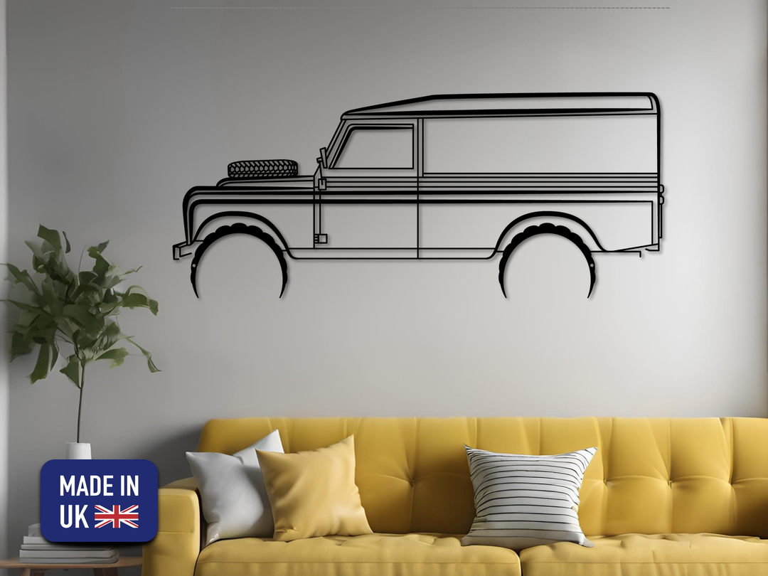 109 series 3, Detailed Silhouette Metal Wall Art