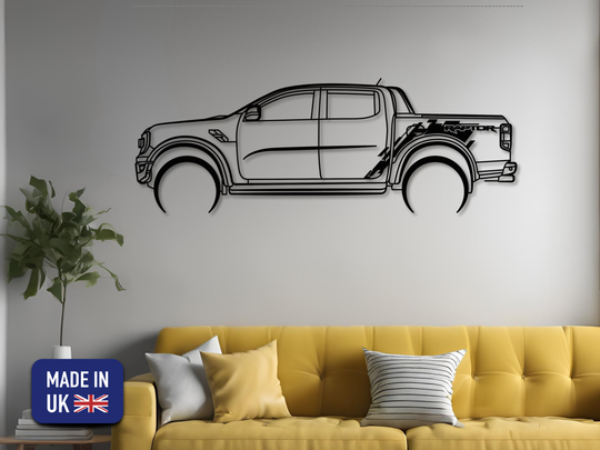 Ranger Raptor 2024->, Detailed Silhouette Metal Wall Art