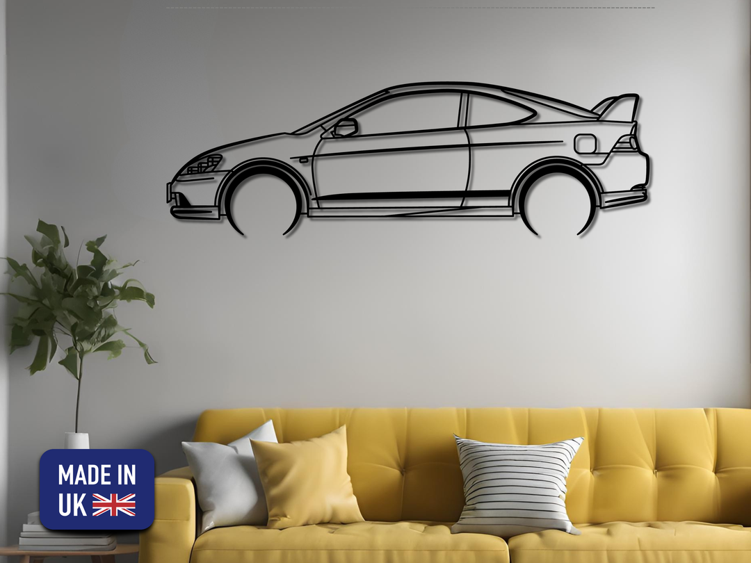 Integra Type-R DC5, Detailed Silhouette Metal Wall Art