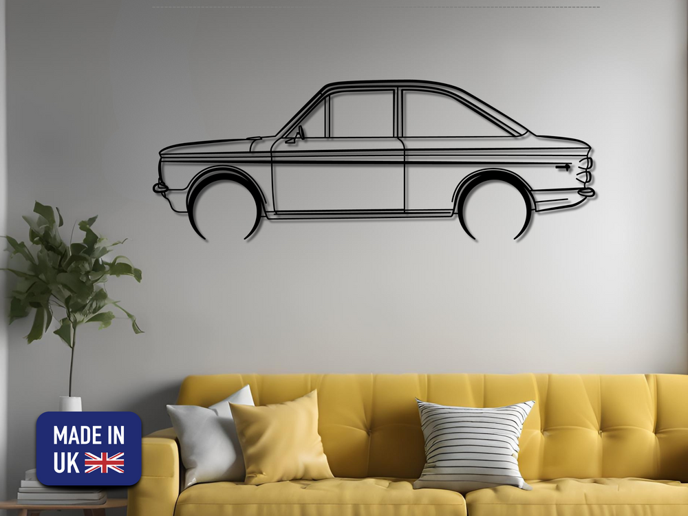 Sunbeam Stiletto, Detailed Silhouette Metal Wall Art