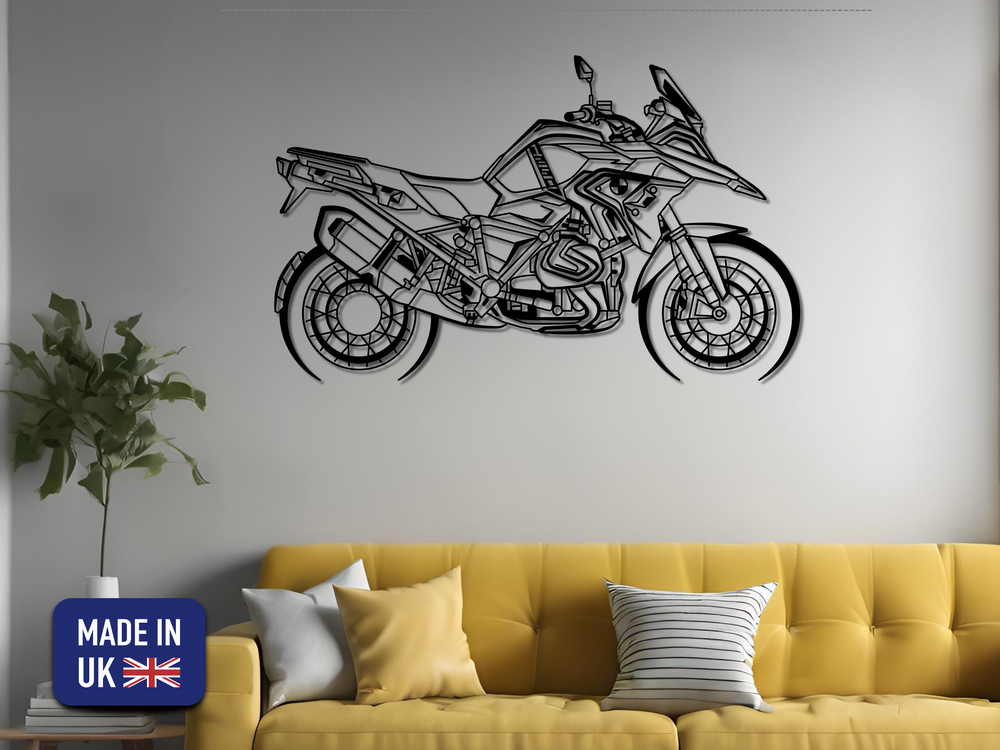 GS 1250, Detailed Silhouette Metal Wall Art