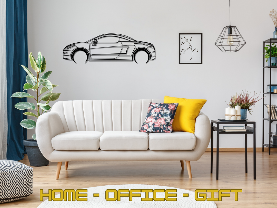 RCZ , Detailed Silhouette Metal Wall Art