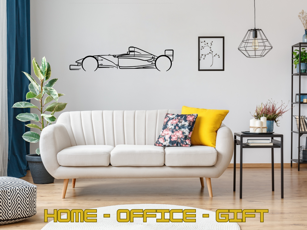 MP4/13, Detailed F1 Silhouette Metal Wall Art