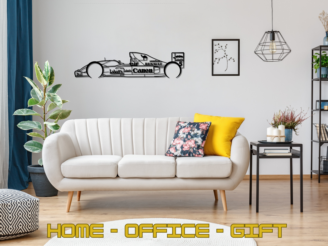 FW14B, Detailed F1 Silhouette Metal Wall Art