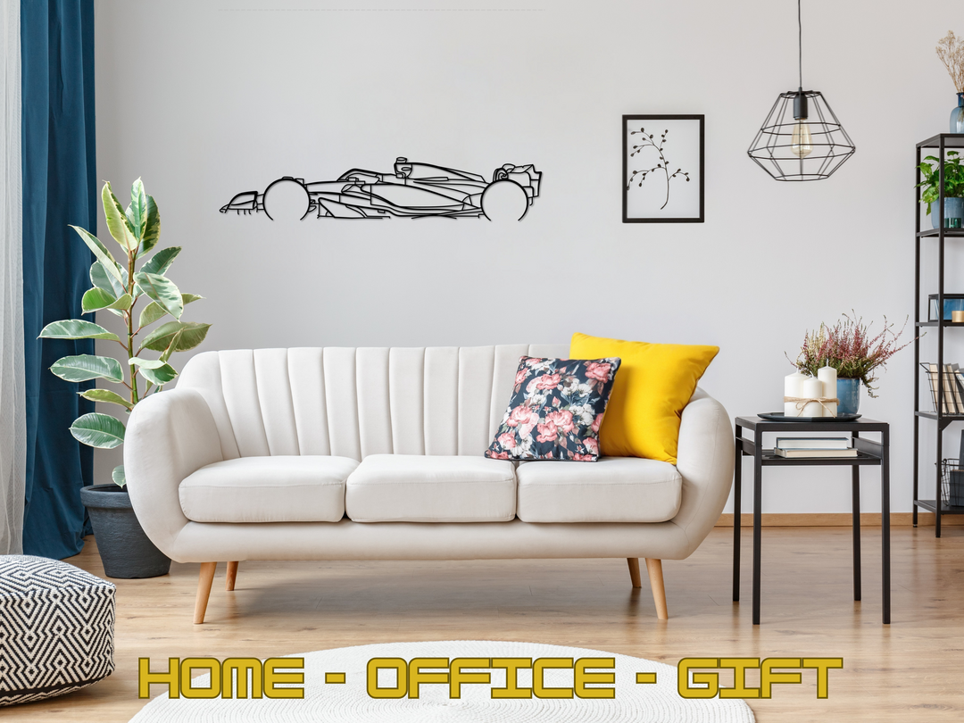 AMR 23 - 2023, Detailed Silhouette Metal Wall Art