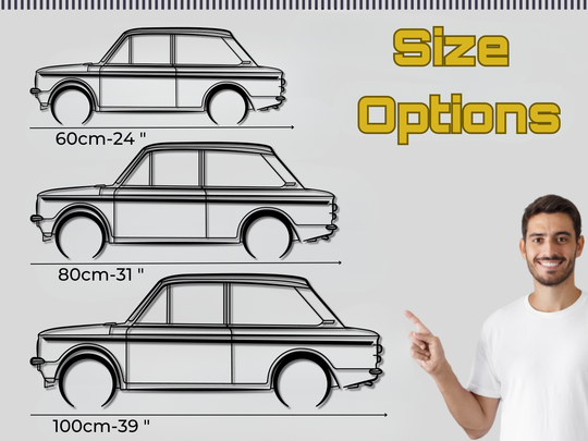 Imp Mk3 68-76, Detailed Silhouette Metal Wall Art