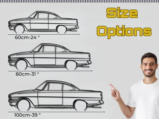 Consul Capri, Detailed Silhouette Metal Wall Art