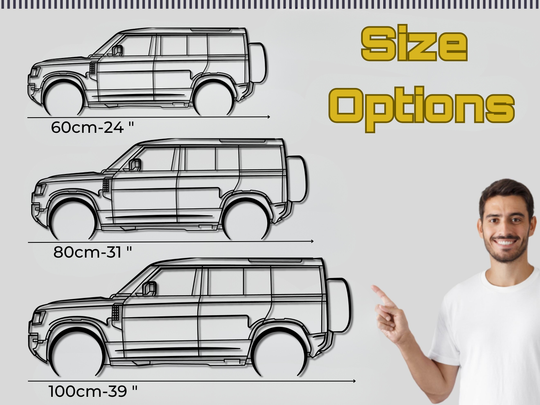 Defender 110 2022-2025 L663, Detailed Silhouette Metal Wall Art