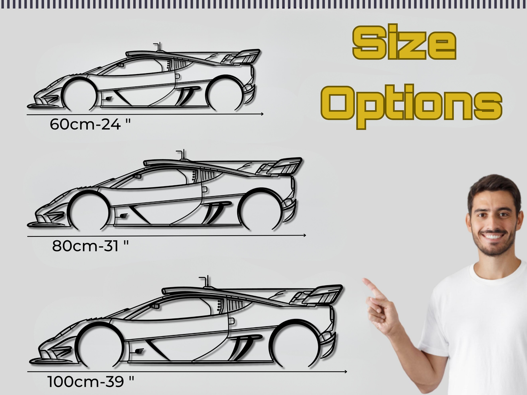 T50s Nikki Lauda, Detailed Silhouette Metal Wall Art
