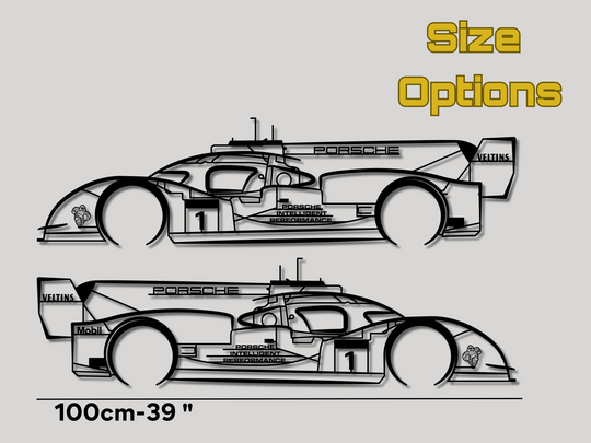 919 Evo, Detailed Silhouette Metal Wall Art