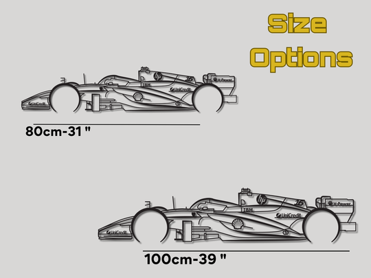 SF-26, 2026 Detailed F1 Silhouette Metal Wall Art