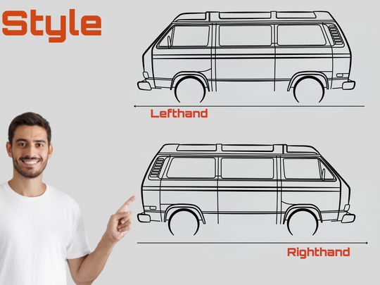 T25 Camper van, Detailed Silhouette Metal Wall Art